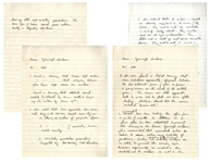 Gordon Cooper Handwritten Memos From Circa 1964 Regarding Spacecraft Windows -- Cooper Warns NASA of Possible Dangers During the Gemini & Apollo Missions